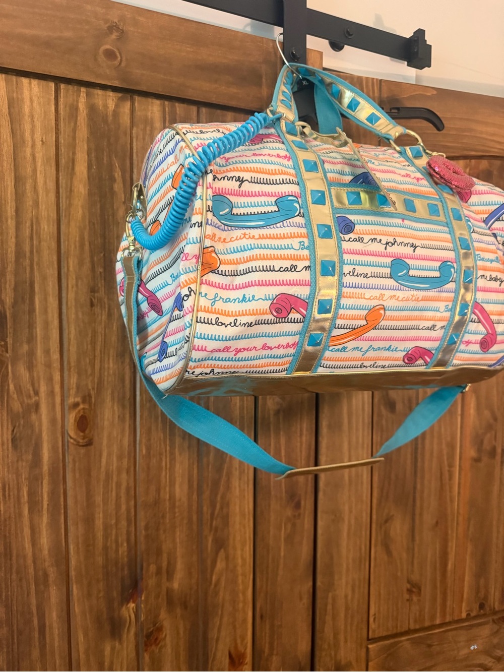 Betseyville by Betsey Johnson “Call Me” duffel bag - Picture 3 of 12